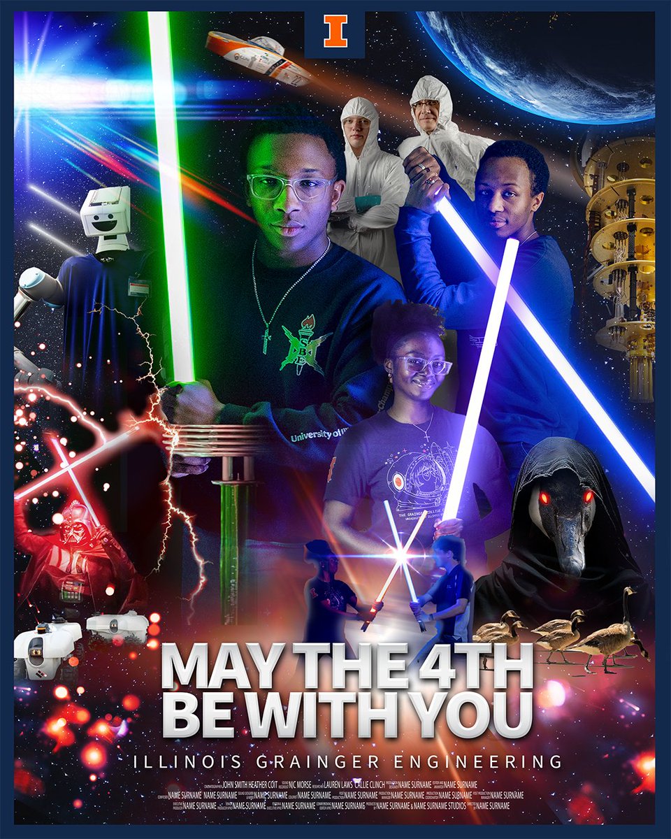 In a galaxy not so far away... engineers are the real Jedi. 🛠️🪐💡
May the 4th be with you from Illinois Grainger Engineering!
 
#MayThe4th #ForceOfInnovation #IllinoisGraingerEngineering