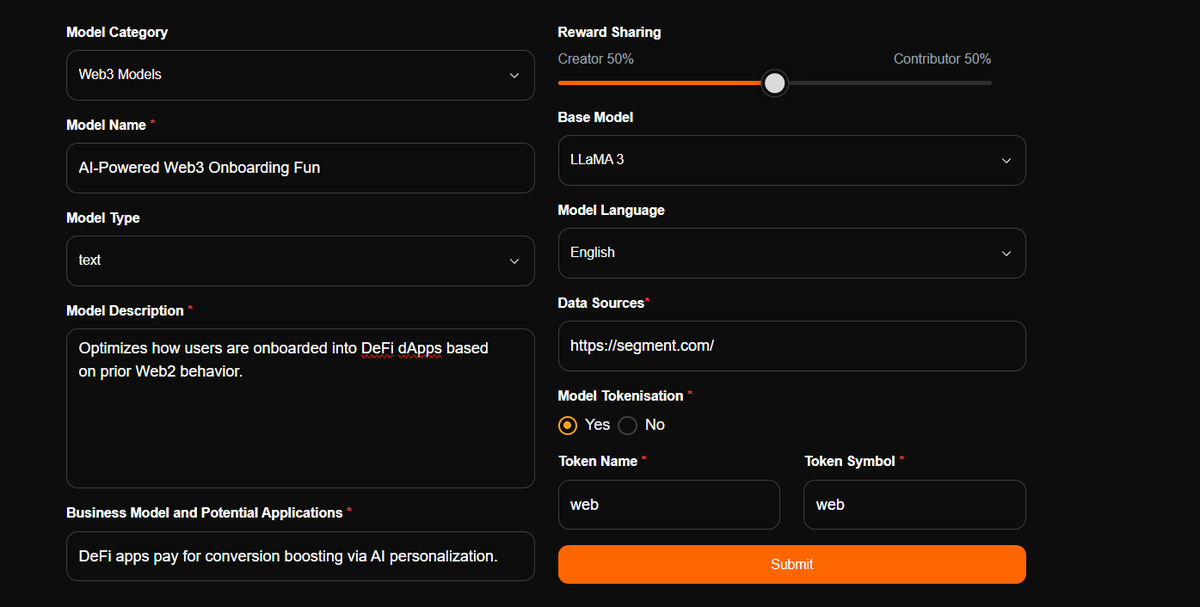 LWbhai's tweet photo. hey @OpenledgerHQ I am creating my first al model
Mint Your Model Madness :- https://t.co/CK4lDFMpxg
Model Category - Web3
Models Model Name - AI-Powered Web3 Onboarding Funnel https://t.co/usxm45bSV8