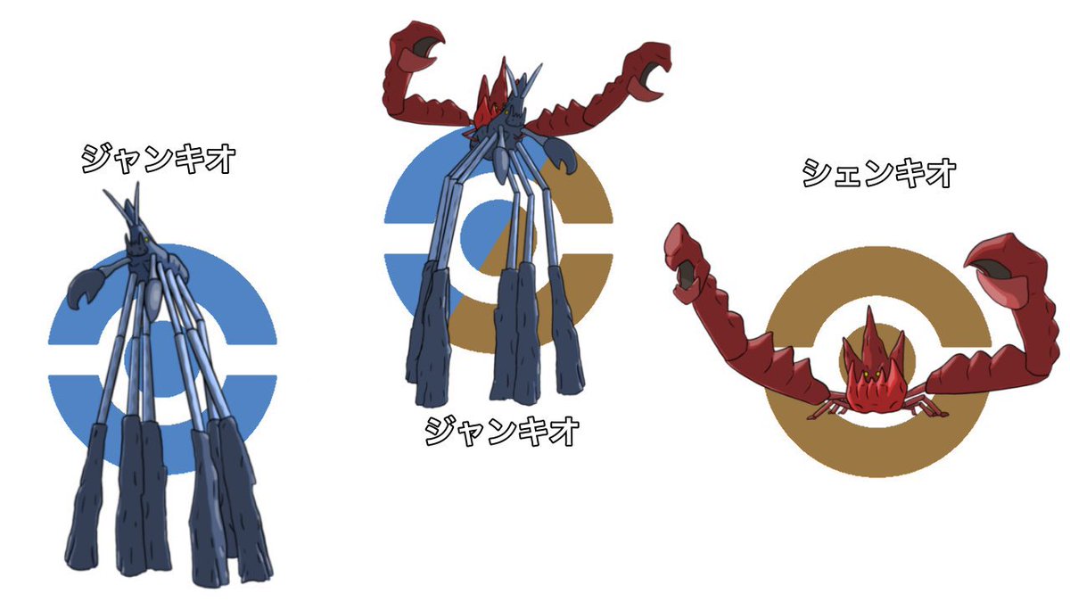 準伝説
シェンキオ　ジャンキオ　ジランキオ
#オリポケ　#fakemon