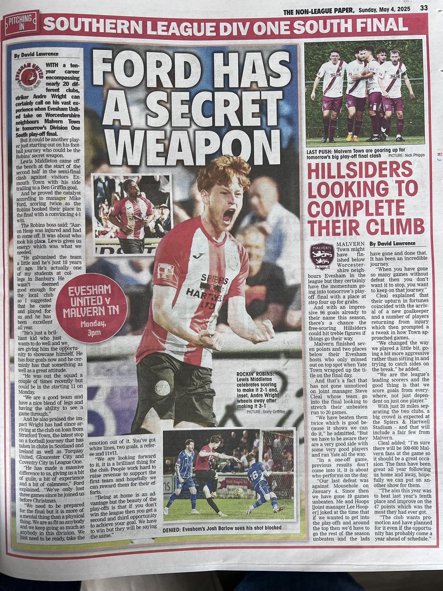 writeanglemedia's tweet image. Well haven’t we been busy! 😁. 

Really enjoyed catching up with the guys from @Hednesford_Town @EveshamUnitedFC @MalvernTown1946 and @SCInkberrowFC  for this week’s @NonLeaguePaper