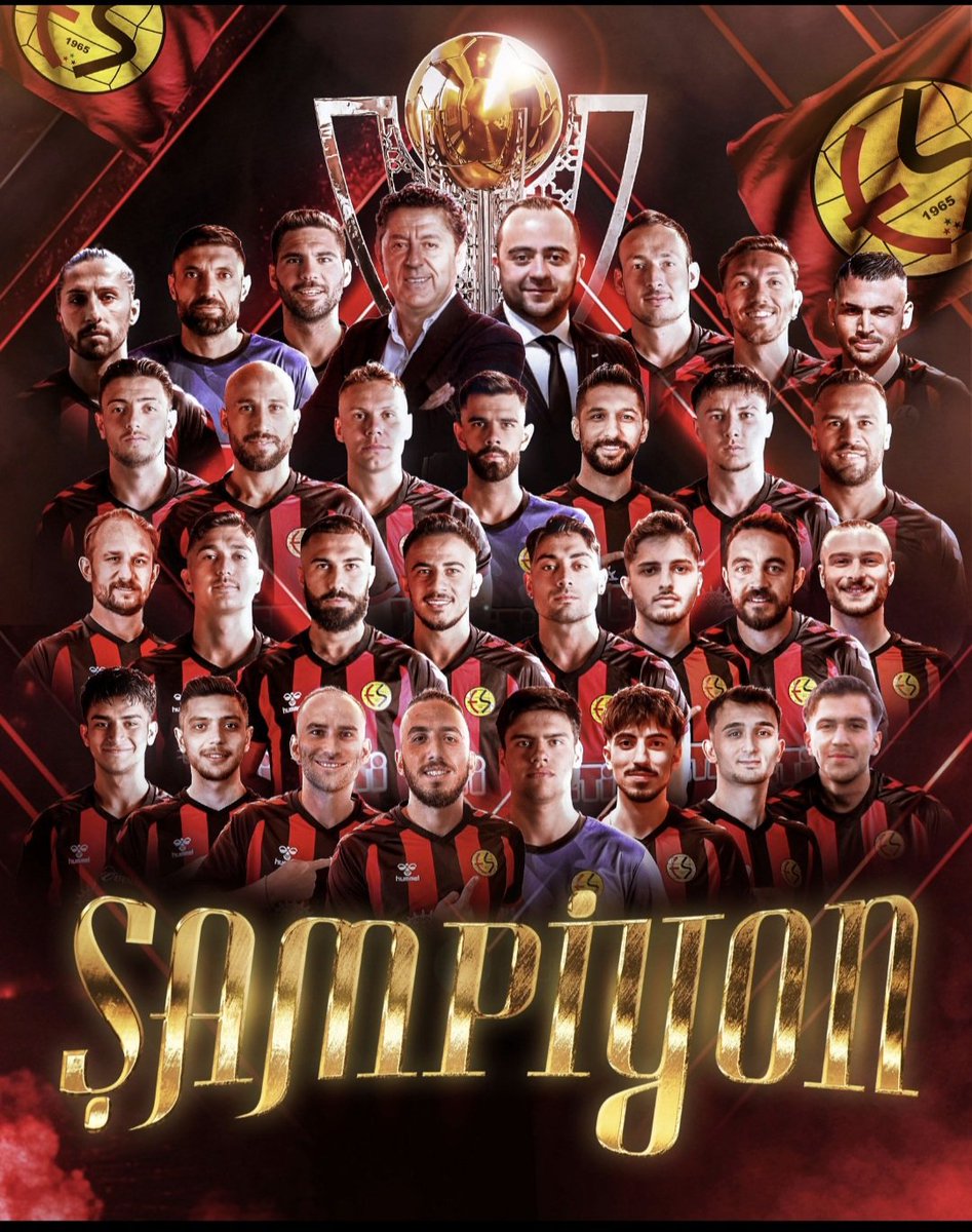 Ne demiştik??? 
- Herkes haddini bilecek❤️🖤
#sampiyonEskisehirspor