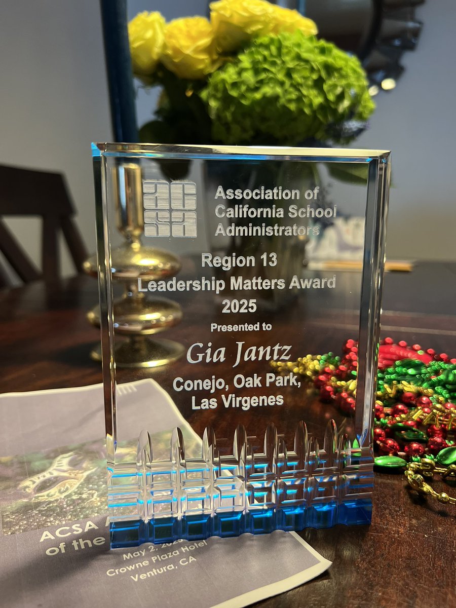 Thank you to the Association of California School Administrators for my leadership award. <a href="/ACSA_info/">ACSA</a>