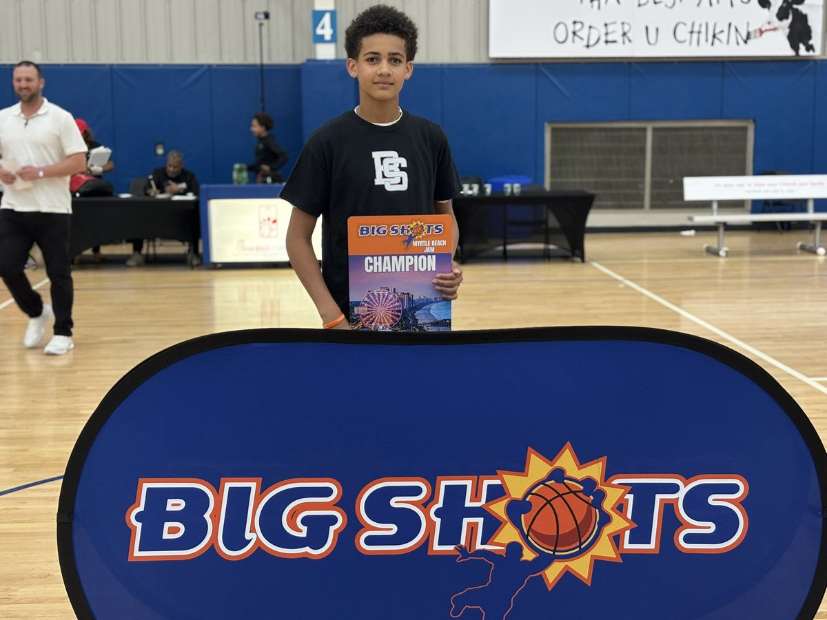 BigShotsGlobal's tweet photo. #BIGSHOTS #MyrtleBeachJam 

🏆 12u CHAMPIONSHIP 🏆

CHAMPS: Raising Young Men - 39 

RUNNER UP: Powerhouse Warriors - 16 

Tournament MVP: #8 Cam Williams 5 (10 rebounds, 10 blocks) https://t.co/D3gT4X12xO
