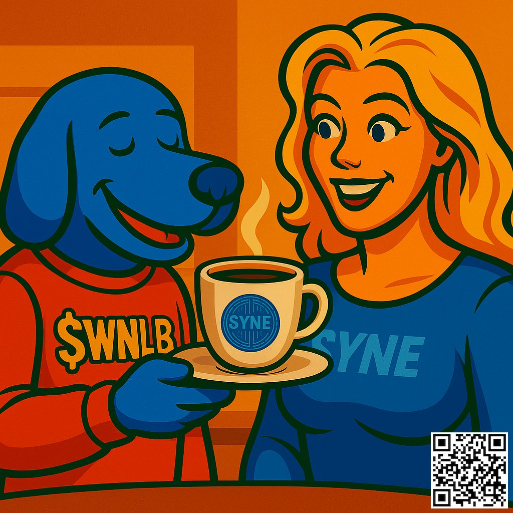 synecoin's tweet photo. ☕ GM KINGS & QUEENS 👑
$WNLB is brewing heat, and Lady SYNE’s wide awake.
⚡ Kingdom’s alive
⚔️ Meme season rages on
💎 Legends aren’t born—they mint
🌐 https://t.co/D4aoSzn1tt
🌐 https://t.co/v9aR3VgUMJ
#SYNE #WNLB #memecoins #CryptoArt #SundayVibes #Solana https://t.co/7JMTsuwRvS