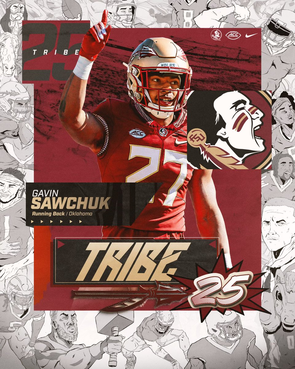FSU Football (@fsufootball) on Twitter photo An explosive, all-around running back is in #Tribe25 - welcome to the #NoleFamily, <a href="/G27football/">Gavin Sawchuk</a>!
noles.co/tribe25 An explosive, all-around running back is in #Tribe25 - welcome to the #NoleFamily, <a href="/G27football/">Gavin Sawchuk</a>!
noles.co/tribe25