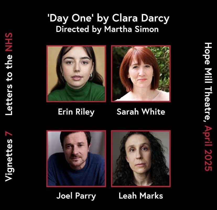 Vignettes: Letters to the NHS” final night at Hope Mill tonight, featuring our brilliant client member LEAH MARKS! 👏👏👏