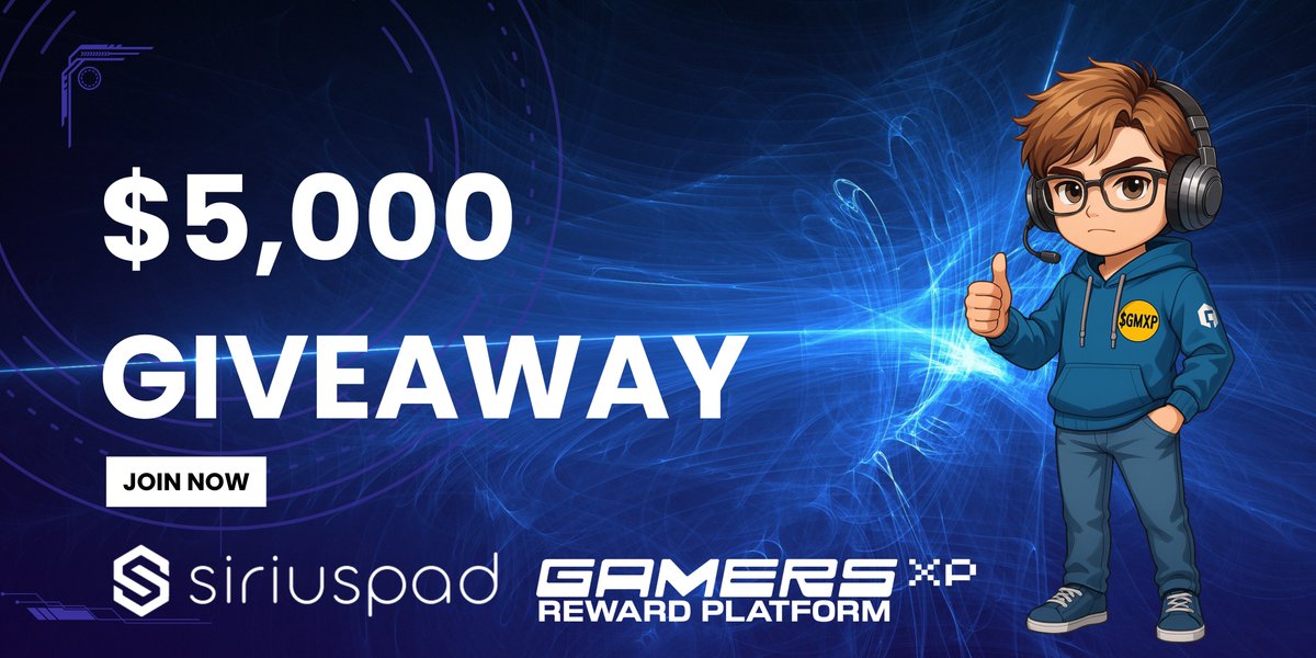Siriuspad (@siriuspad_) on Twitter photo 🚀 NEW #GIVEAWAY
Today, we’re launching a massive $5,000 giveaway! 🎉
10 lucky winners will receive $500 worth of $GMXP tokens each! 💰
Here’s how to join:
🔹 Like & RT ❤️
🔹 Follow @Siriuspad_
🔹 Follow <a href="/GamersXP_GMXP/">GamersXP Reward Platform</a>
🔹 Tag 3 friends in the comments
⏳ Only 7 days to enter! 🚀 NEW #GIVEAWAY
Today, we’re launching a massive $5,000 giveaway! 🎉
10 lucky winners will receive $500 worth of $GMXP tokens each! 💰
Here’s how to join:
🔹 Like & RT ❤️
🔹 Follow @Siriuspad_
🔹 Follow <a href="/GamersXP_GMXP/">GamersXP Reward Platform</a>
🔹 Tag 3 friends in the comments
⏳ Only 7 days to enter!