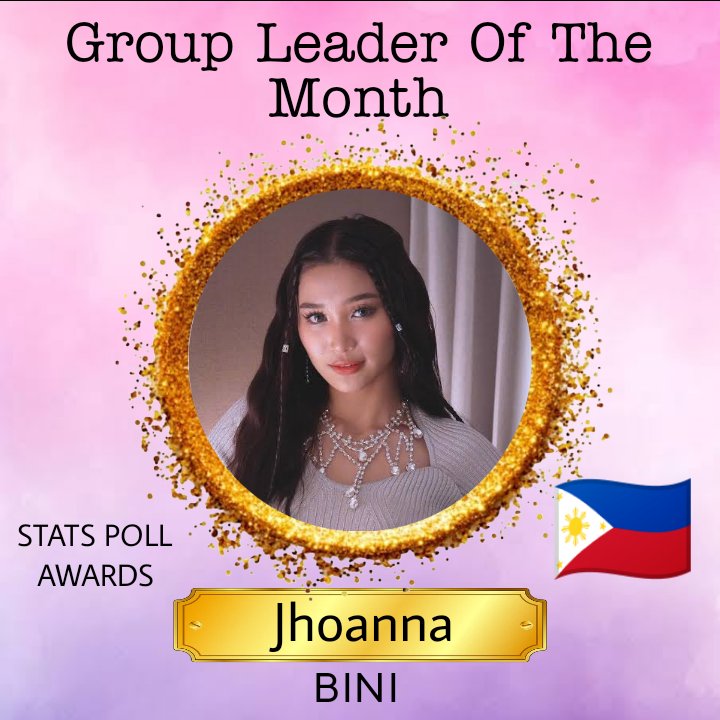 StatsPollAwards's tweet image. Vote #Jhoanna of #BINI for Group Leader Of The Month 

X  Voting Mechanics 

Like =200 Votes
RT =100 Votes 
QT =100 Votes

Voting ends: May 31, 2025

#GroupLeaderOfTheMonth
#StatsPollAwards