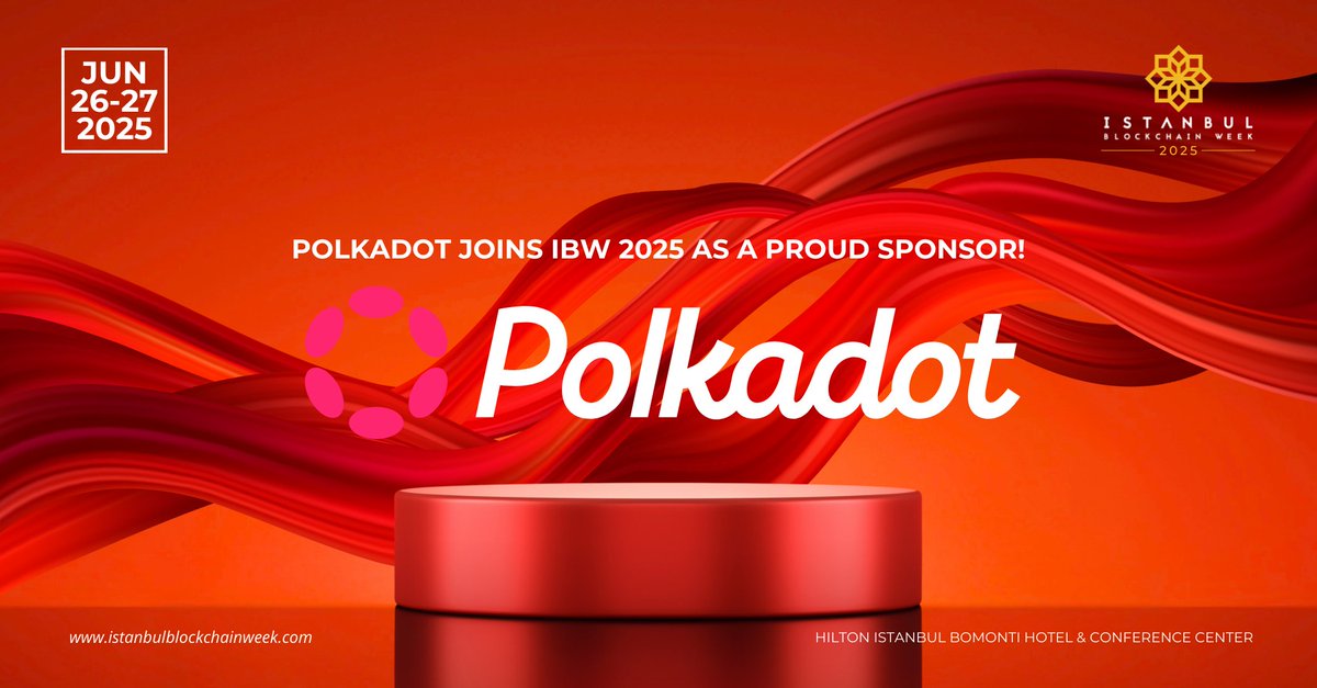 IstanbulBlockWk's tweet image. 💥 Sponsor Announcement!

 We’re excited to welcome @Polkadot as a Sponsor for #IBW2025!

 Polkadot is a next-gen blockchain platform enabling secure, scalable interoperability between blockchains—powered by its unique parachain architecture.

Join us! 📍 June 26–27 | Istanbul…