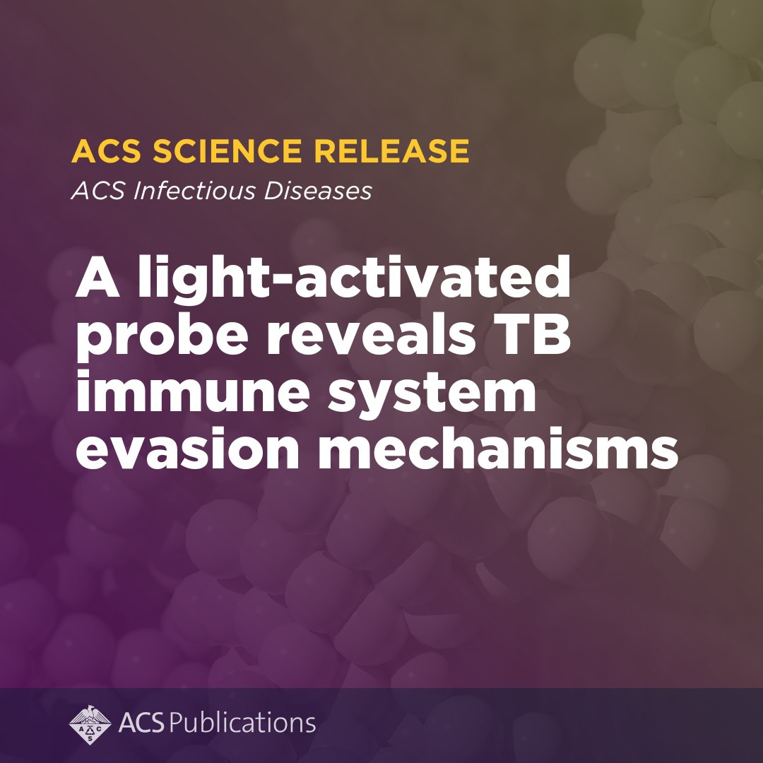 'A Photoactivatable Free Mycolic Acid Probe to Investigate Mycobacteria–Host Interactions' in ACS Infectious Diseases was featured as an ACS Science Release.

Read the release: go.acs.org/cyT
Read the article: go.acs.org/cyS
