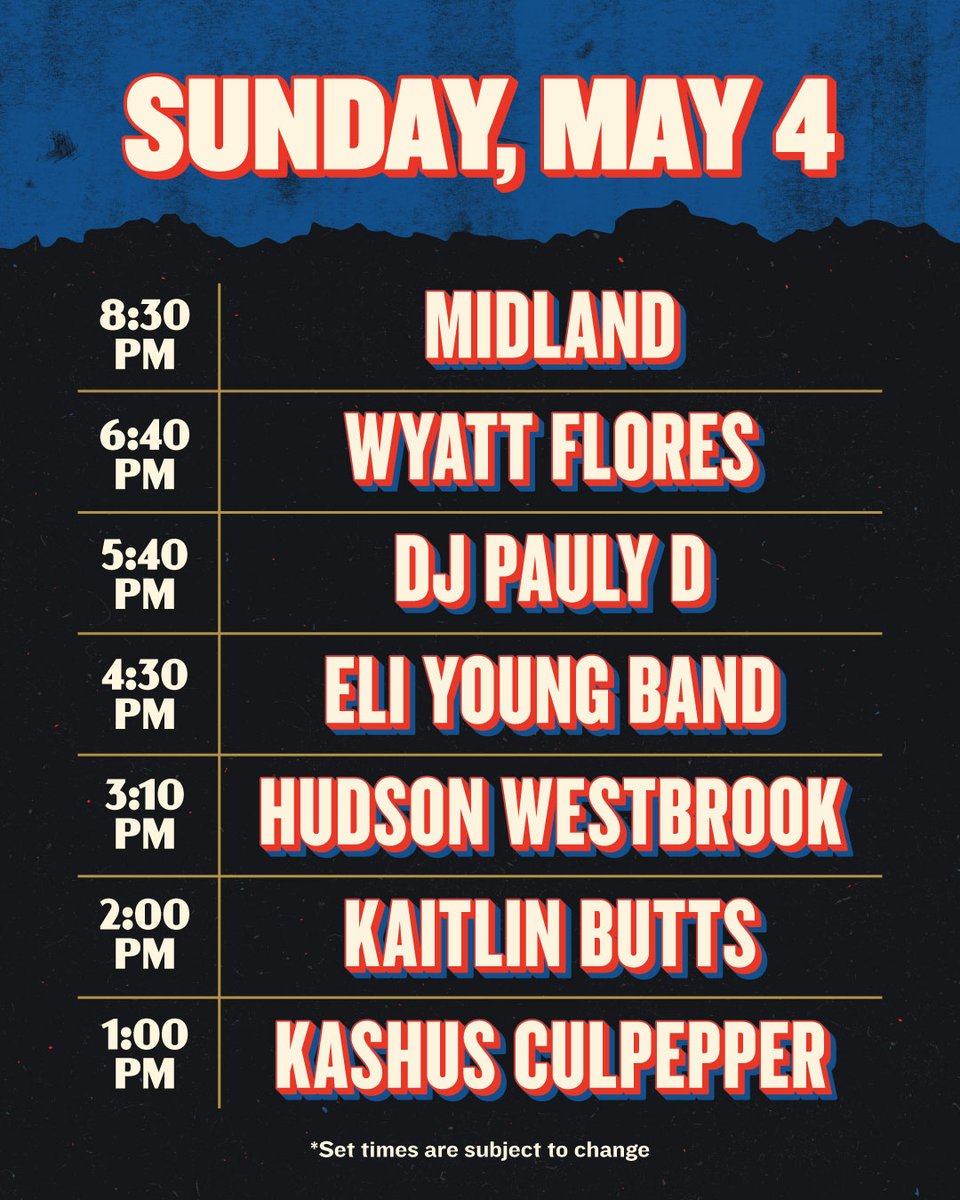It's Day 3 y'all—LFG!
Gates open at 1PM