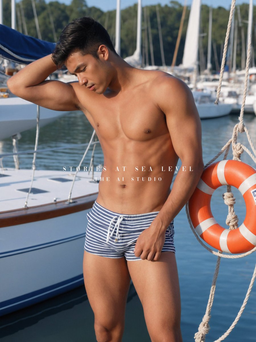 In Lifeline, every lifebuoy becomes a metaphor — for safety, solitude, style, or salvation. Told in sea breeze, sunlit skin, and quiet waters.
Exclusive artwork available on Patreon-Bio!