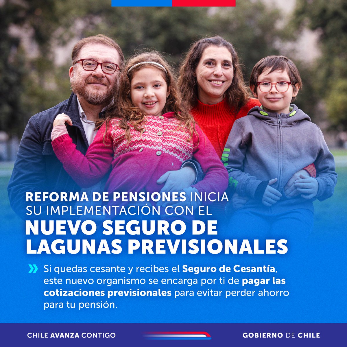 💰Conoce uno de los primeros beneficios que se están implementando tras la publicaciónen de la Ley que Reforma el Sistema Previsional y Crea un Seguro Social, el Seguro de Lagunas Previsionales que comenzó a funcionar el pasado 1 de mayo.