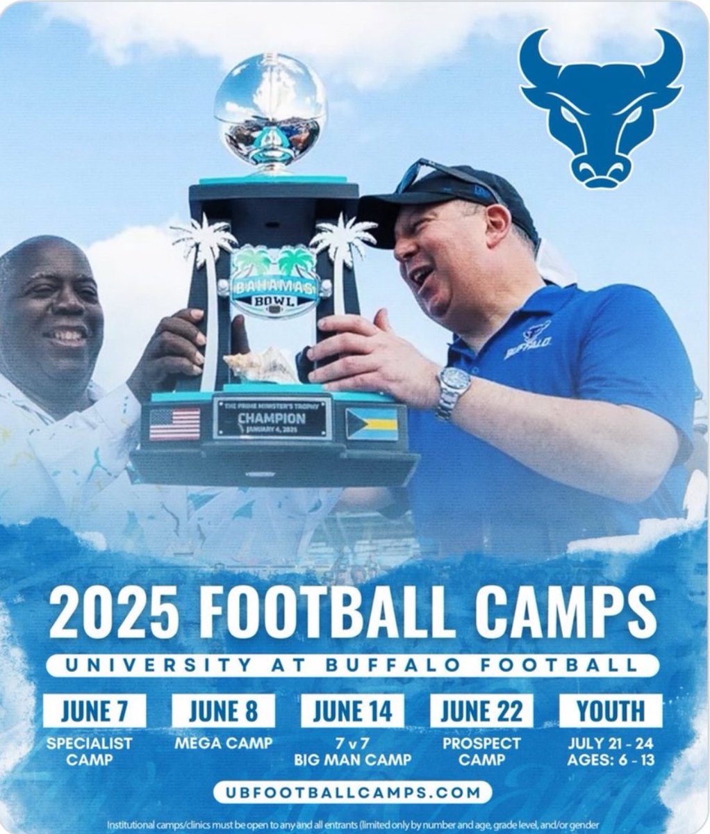 Thank you Buffalo University for inviting me to your football camp. #Buffalo #Football #college #camp