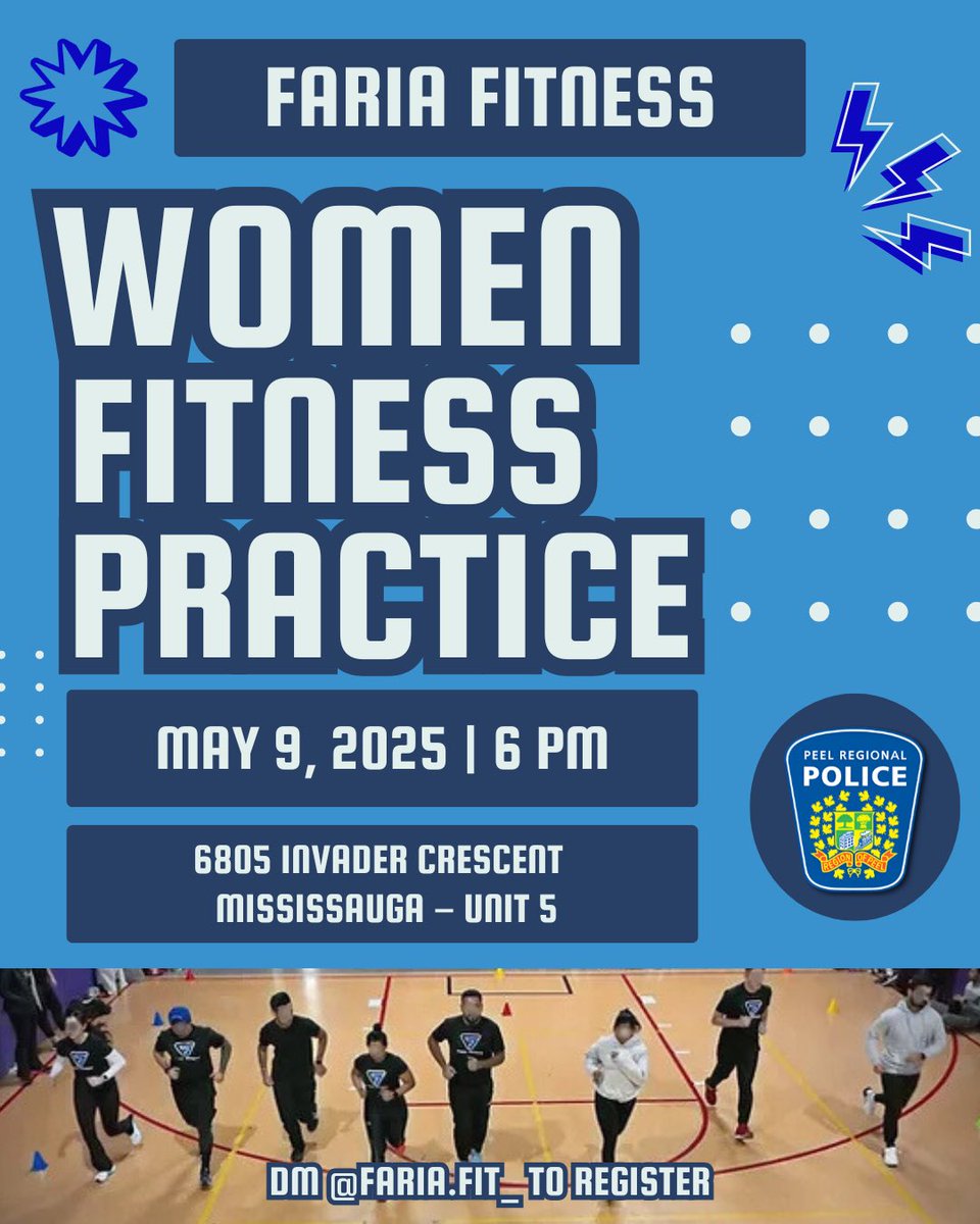 👟 WOMEN'S FITNESS PRACTICE — JOIN US!

We’re teaming up with @ faria.fit_ to host a FREE women’s fitness session! Come train with Peel Regional Police Recruiting as we guide you through the PREP and shuttle run – get fit, have fun, and ask us about a career in