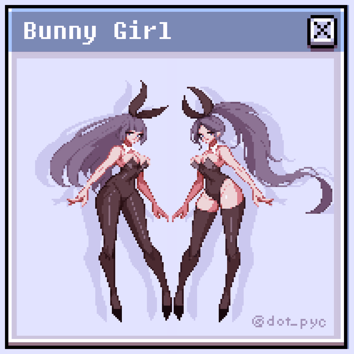 dot_pyc's tweet image. 바니바니🐰
#ドット絵 #pixelart #픽셀아트 #BunnyGirl