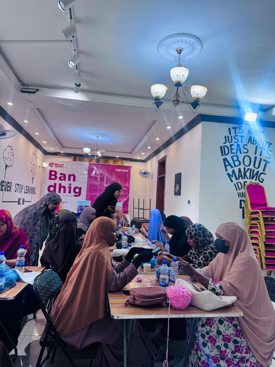 MasafDev's tweet image. We’ve launched our women-focused crochet training course at Masaf Spaces!
Empowering women with creative skills that spark income, independence &amp;amp; impact.
#WomenEmpowerment #SkillsTraining #MasafSpaces #JobCreation #Crochet #SomaliRegion
