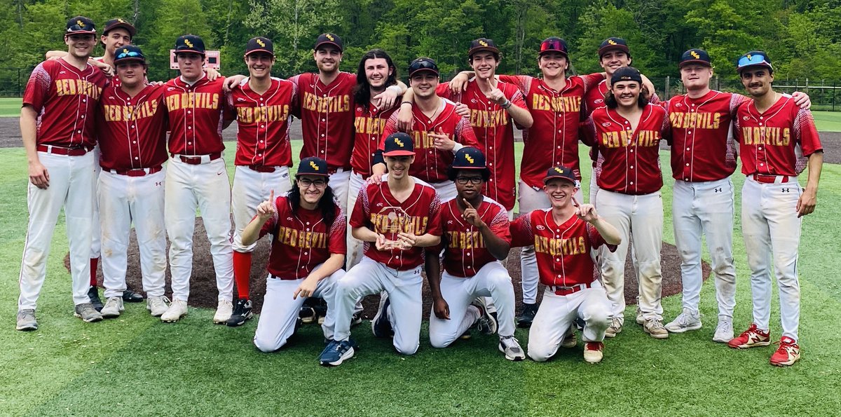 NCBA_Baseball's tweet photo. WORLD SERIES BOUND!
Congratulations to Dickinson College for winning the 2025 Division III District I Playoff Title!
They’re now off to Butler, PA for the #NCBADIIIWS 5/16-5/18!
Stay up to date with all Division III World Series info:
https://t.co/8aUd2Ghxyq
#RoadToButler https://t.co/2CzoWi1f9k