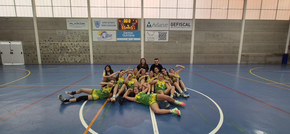 𝐂𝐀𝐍𝐓𝐄𝐑𝐀 𝐀𝐃𝐂 𝐀𝐋-𝐐𝐀́𝐙𝐄𝐑𝐄𝐒 | 🏀

El cadete ‘b’ se clasifica para la Final Cadete Femenino Plata, tras imponerse 55 - 57 ante @sagradocorazncc en un partido de infarto. 

¡Enhorabuenaaaaa! 💪🏽

💚💛💙🩷

#SomosFamilia #SomosCantera