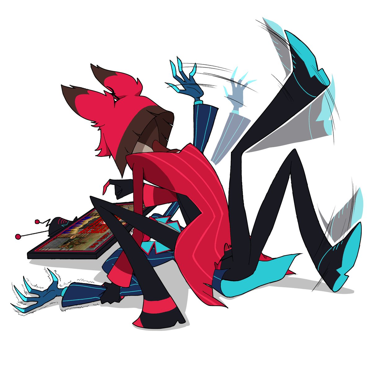AMAZINGBABABA's tweet image. #Vox #Alastor #HazbinHotel