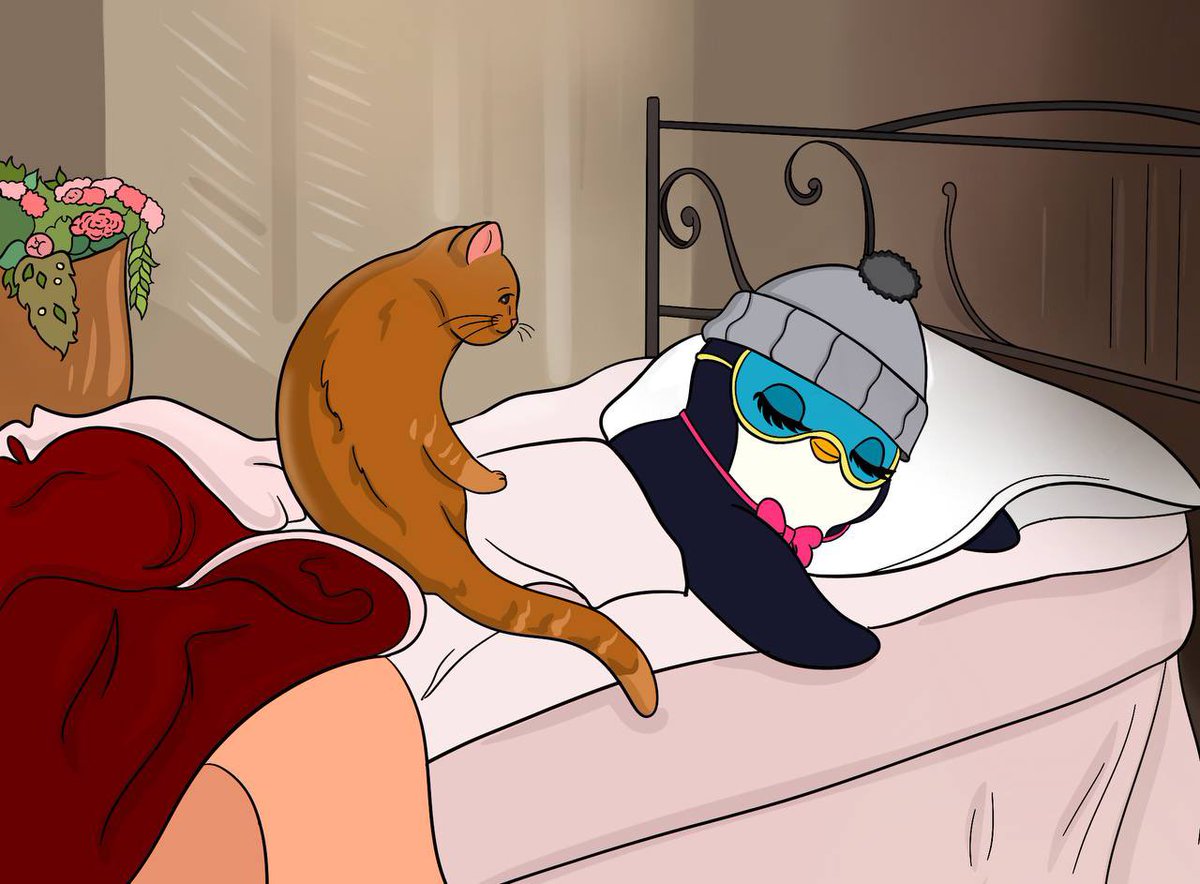 why_lorelei's tweet image. Pengu Golightly isnβt chasing diamonds anymoreβsheβs checking the latest Pengu token price, dreaming of a new posh, glamorous life β¨π΄
Inspired by Breakfast at Tiffanyβs π
