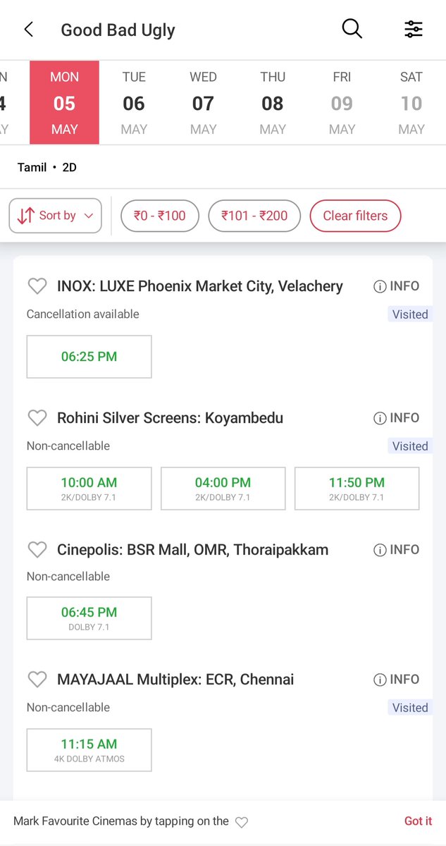 rameshlaus's tweet image. #GoodBadUgly shows getting increased from tomorrow..

It has a FF show already for tomorrow.. 4th Monday..