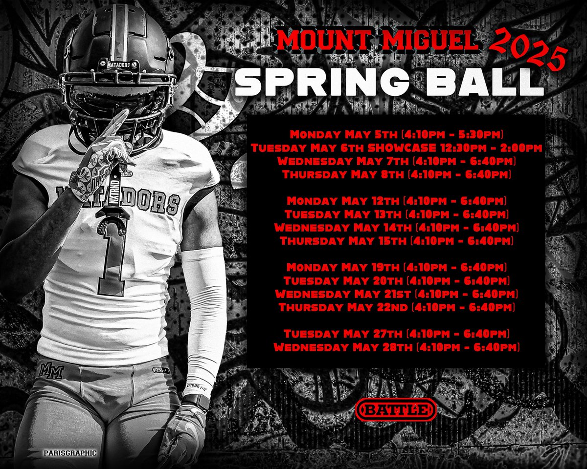 Mount Miguel 2025 spring football schedule. It’s officially the start of the 2025 football season! #ValleyUP