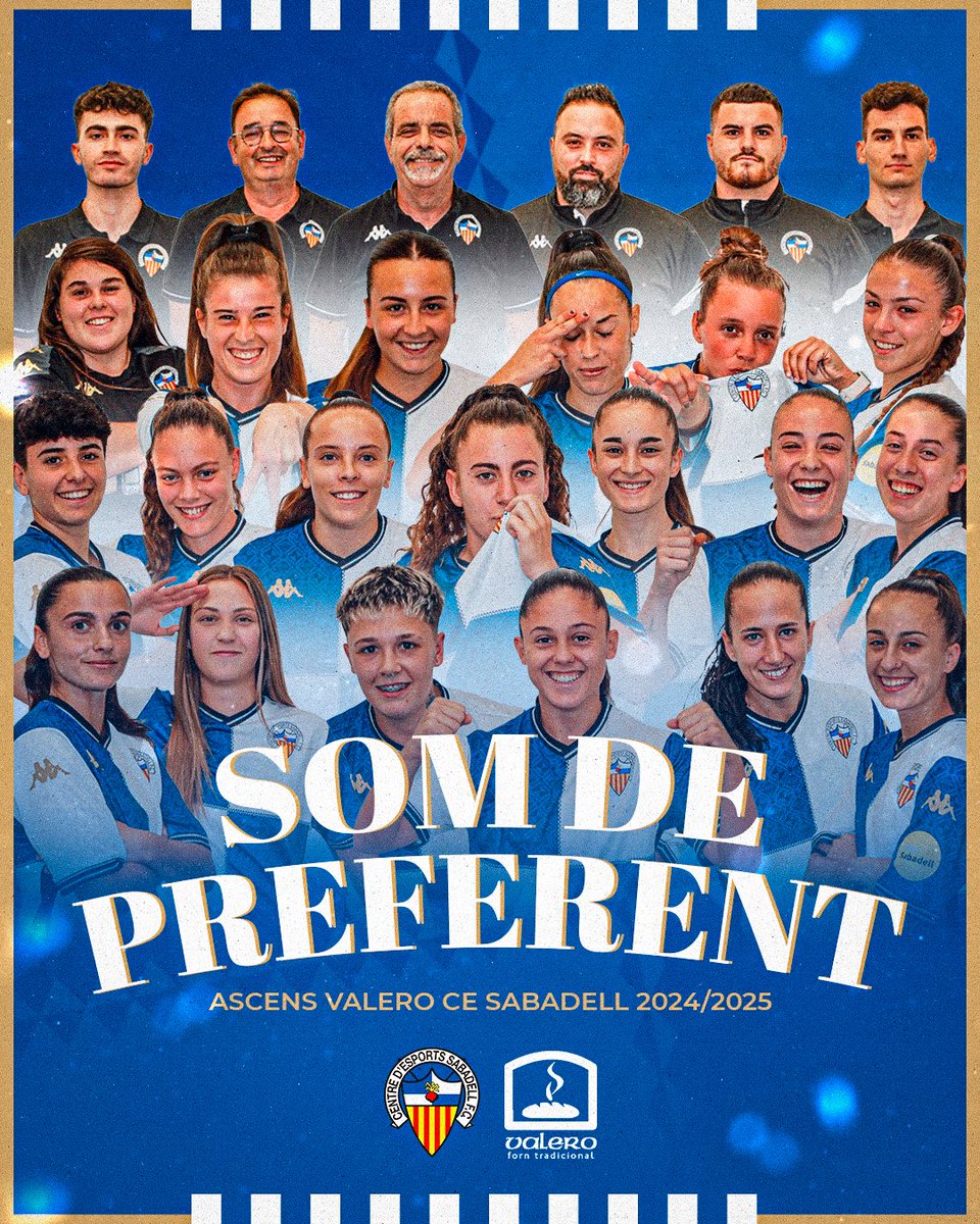 🏆 𝗦𝗢𝗠 𝗗𝗘 𝗣𝗥𝗘𝗙𝗘𝗥𝗘𝗡𝗧 🏆

🔥 El 𝗩𝗔𝗟𝗘𝗥𝗢 𝗖𝗘 𝗦𝗔𝗕𝗔𝗗𝗘𝗟𝗟 és nou equip de Preferent després de guanyar (2-3) al camp de la <a href="/ud_cirera/">UD Cirera</a>!

📊 Les Arlequinades es posen líders i s’asseguren l’ascens a falta de dues jornades!

💙 ORGULL ARLEQUINAT 🤍

#AMQM