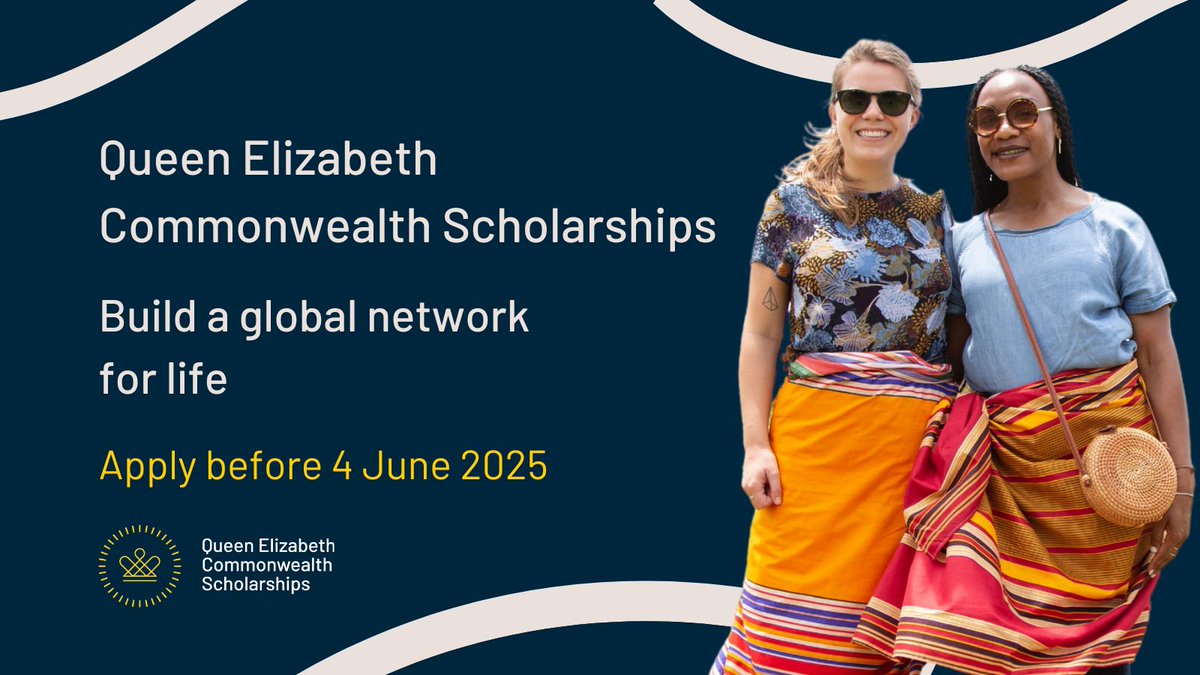 📣 Students of the #Commonwealth: You have 1 month left to apply for #QECS ⏰

You could: 
✅Gain a Master's degree from a leading university
✅Experience a new culture and build a global network
✅Create change in your community

Apply by 4 June 2025 👉buff.ly/glSOuB2