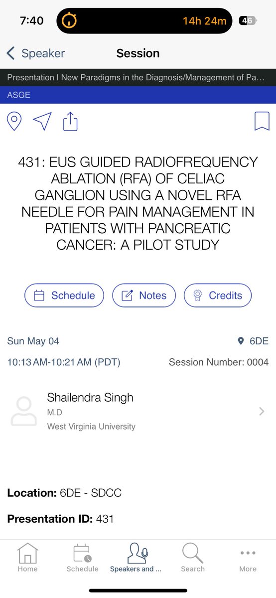 Shailendra Singh (@shailsingh) on Twitter photo Join us for today session: we will be presenting the results for our <a href="/WVUMedicine/">WVU Medicine</a> trial utilizing EUS-RFA for celiac ganglion Neurolysis for pain management <a href="/DDWMeeting/">Digestive Disease Week</a> <a href="/ASGEendoscopy/">ASGE GI Endoscopy</a> <a href="/ShyamTMD/">Shyam Thakkar, MD</a> <a href="/NatPancFdn/">The National Pancreas Foundation</a> <a href="/wvudeptofmed/">WVU Department of Medicine</a> <a href="/WVU_GI/">WVU GI Fellowship</a> Join us for today session: we will be presenting the results for our <a href="/WVUMedicine/">WVU Medicine</a> trial utilizing EUS-RFA for celiac ganglion Neurolysis for pain management <a href="/DDWMeeting/">Digestive Disease Week</a> <a href="/ASGEendoscopy/">ASGE GI Endoscopy</a> <a href="/ShyamTMD/">Shyam Thakkar, MD</a> <a href="/NatPancFdn/">The National Pancreas Foundation</a> <a href="/wvudeptofmed/">WVU Department of Medicine</a> <a href="/WVU_GI/">WVU GI Fellowship</a>