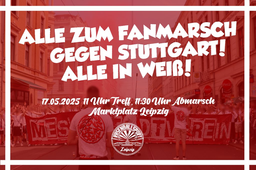 Alle in weiß zum letzten Heimspiel! #RBLVFB