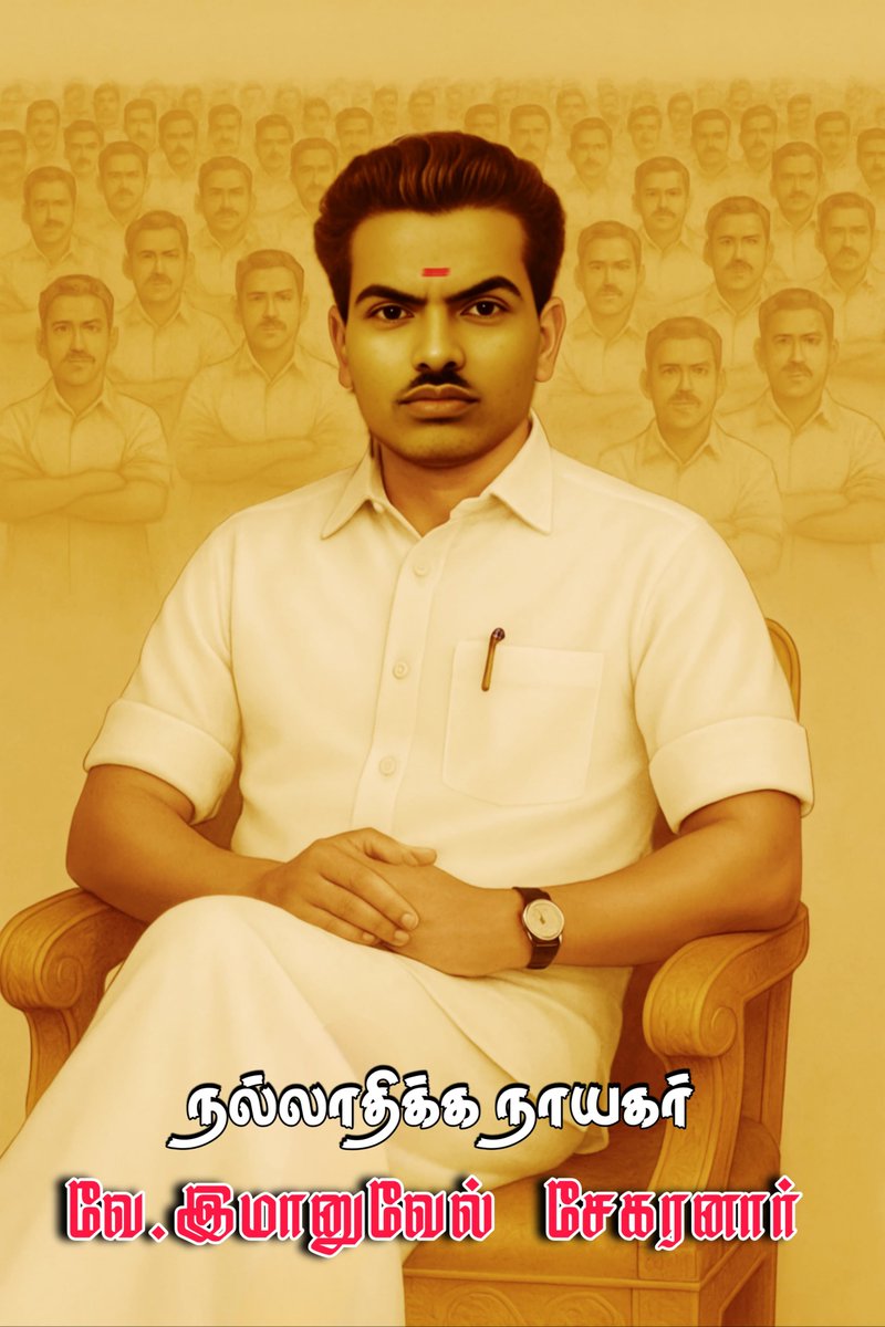 ஒட்டு மொத்த தமிழர் சமூகத்திற்கு நல்லதொரு அரசியல் அதிகாரத்தை வாங்கி கொடுக்க போகும் ஒரு முகம்
<< Under Process>> 🎯 

குல தெய்வம் ஐயா 
நல்லாதிக்க நாயகர்
வே. இமானுவேல் சேகரனார் 🙏

<a href="/Karigalamallan/">இரா.அ.கரிகாலபாண்டியன்</a> 
<a href="/TamilvananDKV/">Tamil vanan</a> 
<a href="/MayaPalani/">Er.Mayandi Kudumpar.P ❤💚..</a> 
<a href="/ranadhiran7/">Ranadhira Pandiyan</a> 
@deve