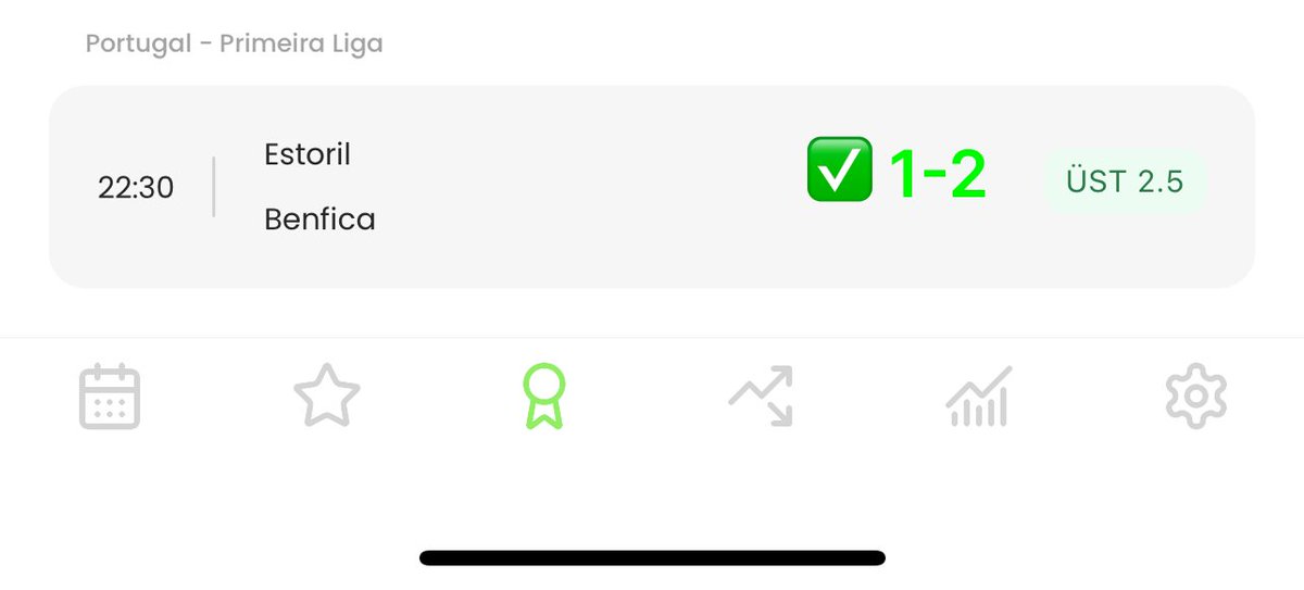 Bir cumartesi klasiği daha! 🚀
12/15 ✅ Doğru tahmin ile %80 başarı oranı!
Sende hemen bize katıl, kazanma şansını katla!

+18 | Sorumlu bahis https://t.co/CVW5fp8e0g