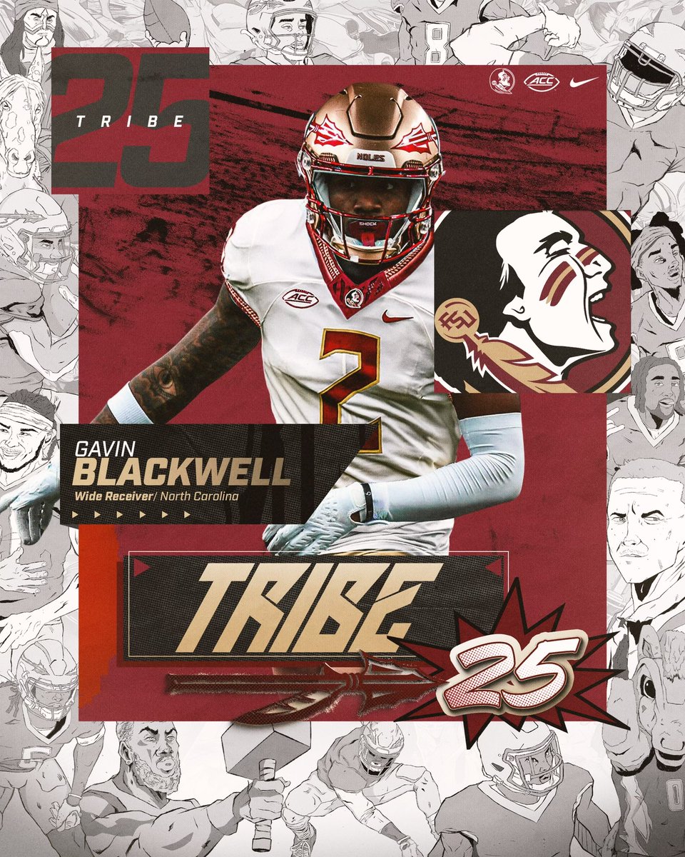FSU Football (@fsufootball) on Twitter photo A versatile, experienced receiver is in #Tribe25 - welcome to the #NoleFamily, <a href="/Gavo2times/">Gavin Blackwell ¹³</a>!
noles.co/tribe25 A versatile, experienced receiver is in #Tribe25 - welcome to the #NoleFamily, <a href="/Gavo2times/">Gavin Blackwell ¹³</a>!
noles.co/tribe25
