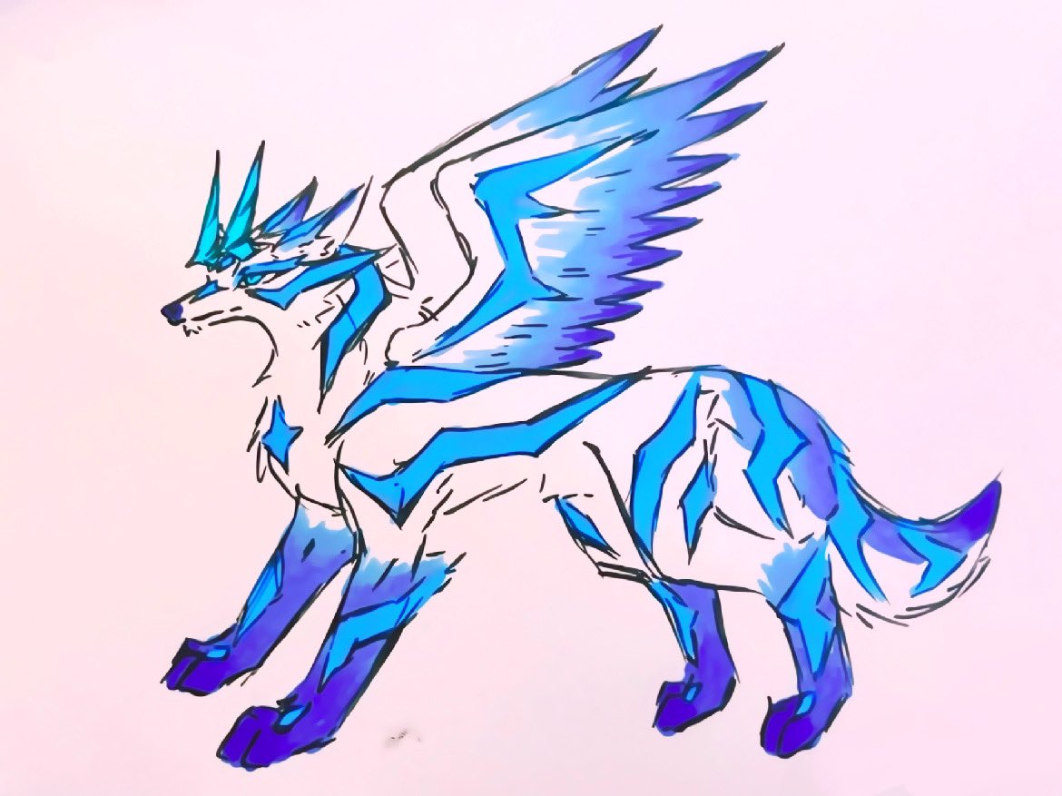 光牙的进化形态（？）主要是想跟我那个新配色配个对😂<a href="/FenrirSchwart/">フォルフ/Folf🐾光牙🔜ケモすて</a>