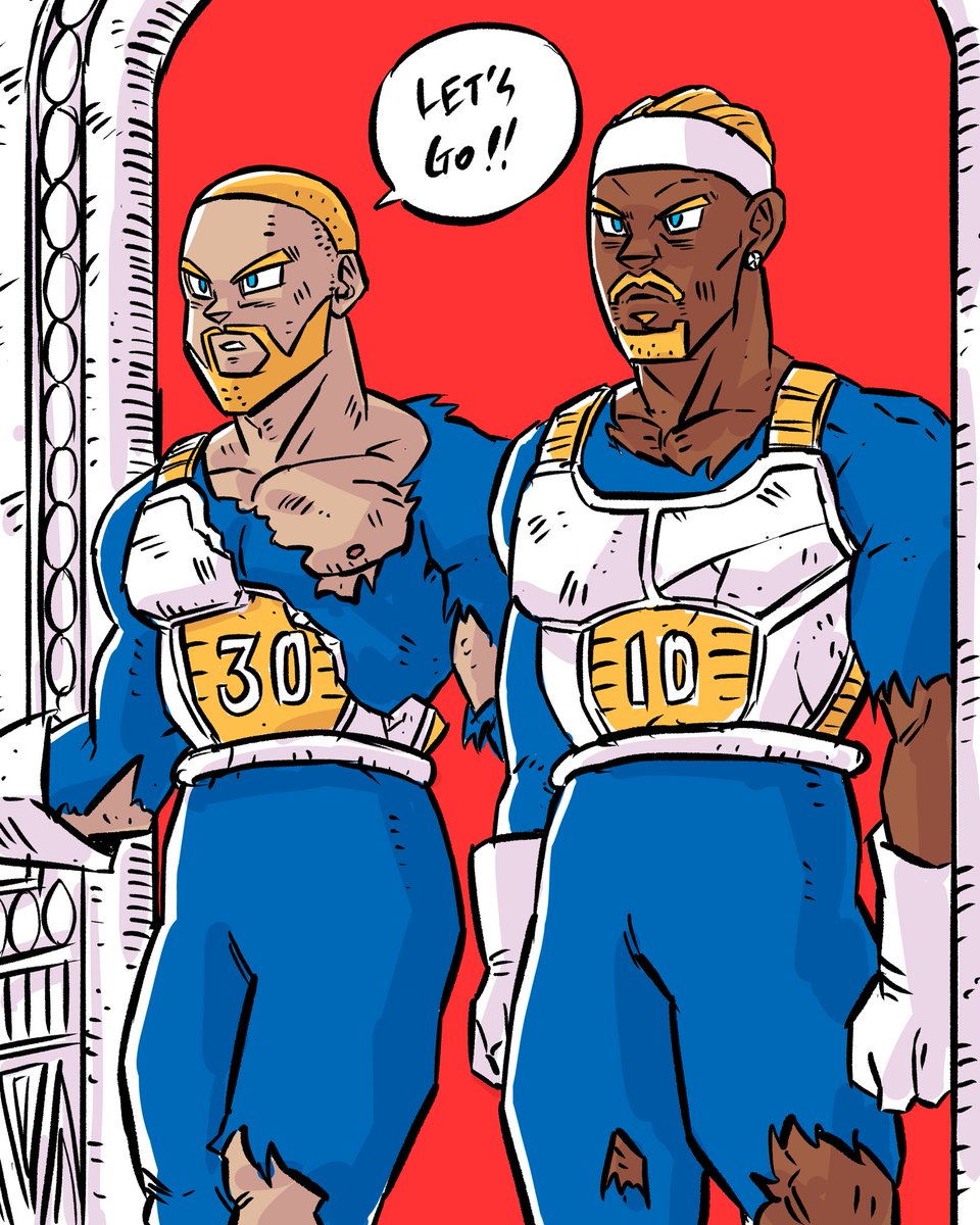 They're ready. #StephenCurry #JimmyButler #Warriors #DBZ 