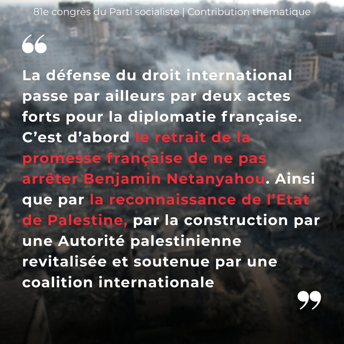 Dans un parti démocratique on peut être en total désaccord avec des positions tenues par une extrême minorité. 
La preuve, avec cette contribution thématique d'une soixantaine de <a href="/lesJeunesSoc/">Les Jeunes Socialistes</a> qui dénonce clairement le massacre en cours : parti-socialiste.fr/_gaza_nous_som…