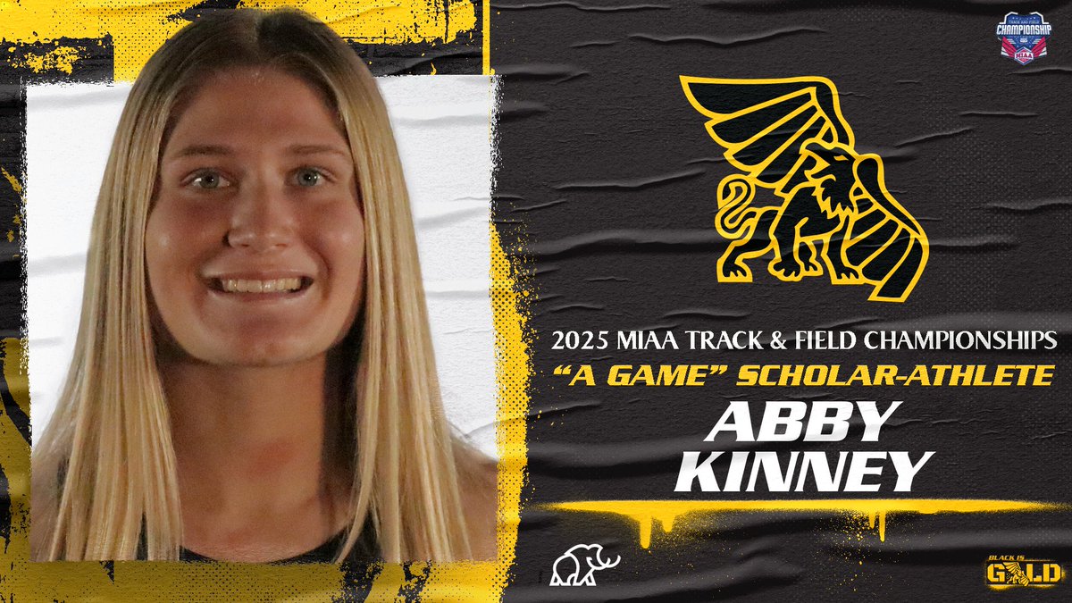 Missouri Western Athletics (@mwsugriffons) on Twitter photo π½ NEWS: Exceeding the standard in the classroom π
Congratulations to <a href="/MwsuTf/">MWSU XC/TF</a>'s Abby Kinney on earning a share of "A Game Scholar-Athlete" title! π
π°- bit.ly/4iSeH3D
#BlackisGoldπ π½ NEWS: Exceeding the standard in the classroom π
Congratulations to <a href="/MwsuTf/">MWSU XC/TF</a>'s Abby Kinney on earning a share of "A Game Scholar-Athlete" title! π
π°- bit.ly/4iSeH3D
#BlackisGoldπ