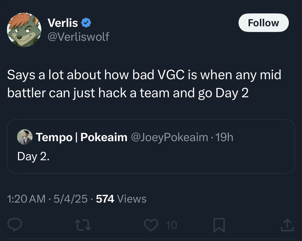 10_000Degrees's tweet image. It’s comforting knowing that no matter how bad your day is, Verlis will always be having a worse one