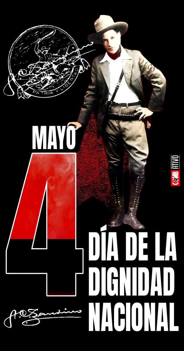 #4Mayo de 1927 Día de la Dignidad Nacional, día en el que Sandino se negó a firmar el Pacto del Espino negro y  Nicaragua ratifica su decisión de Patria Libre o Morir!!

Viva la autodeterminación de los pueblos!!