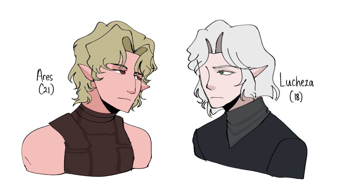 BeyondtheL1ght's tweet image. Meet The Skylar Brothers, Ares and Lucheza!
Ares is the ruler of La Luz and Lucheza is a Lord in Nocturna. They're enemies btw :)
#beyondthelight #indieanimation