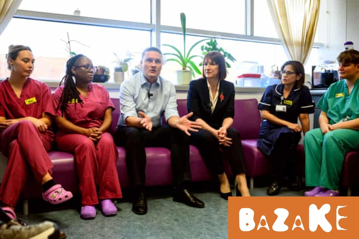 BazakeMedia's tweet image. 📸 | PICTURE EXCLUSIVE: &quot;And then when I opened my eyes and took my headphones off, there was a freshly brewed cup of tea next to me.&quot; Wes Streeting puts on the charm offensive at St. Neots hospital along with Rachel Reeves as both jockey for position for the Labour leadership.
