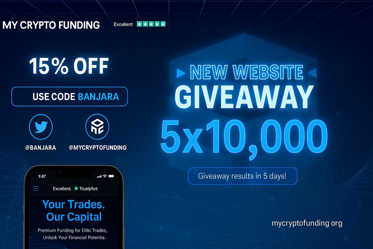 🎁 Giveaway Time 🎁

5x10K challenges! 

🔸Follow <a href="/MyCryptoFunding/">My Crypto Funding</a> <a href="/Adam_Aabaad/">Banjara</a> 

🔸Like &amp; Retweet

🔸Engage with Quoted Post

🔸Tag few friends. 

⏳72 Hours. 

#GiveawayAlert #MyCryptoFunding