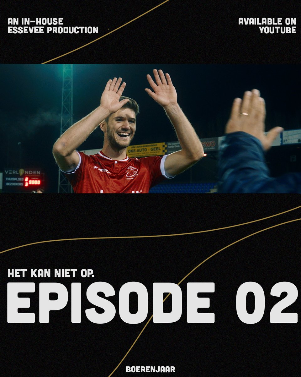 Daar is aflevering 2! 😍 

📺 Het kan niet op. Niet met de goals van Jelle, niet met de remontada's in eigen huis...

 In deze tweede episode van 'Boerenjaar' nemen we je mee naar de buik van het seizoen.  

Bekijk de aflevering nu op youtube.com/watch?v=nuJSL3…

 #boerenjaar