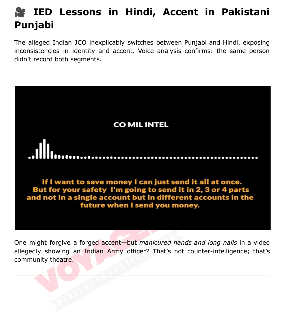 sidhant's tweet image. Last week Pakistani Military held a presser &amp;amp; blamed India for attacks in the country. @ISPRMonitor @jiten_jain breaks down Pakistan Army’s Disinformation Campaign, from Hindi spoken on Pakistani Punjabi accent to Screenshot sorcery: