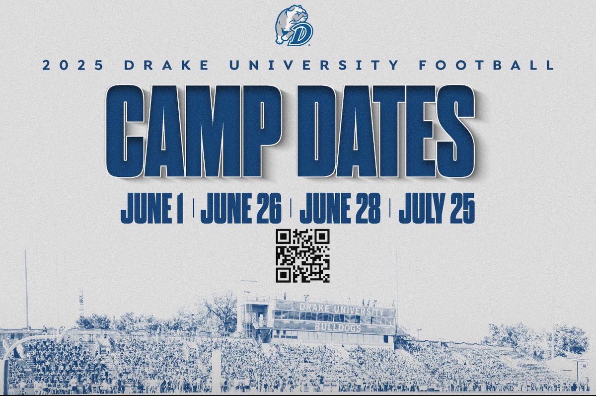 Thank you for the invite to camp! <a href="/Coach_VasquezAJ/">A.J. Vasquez</a> <a href="/DrakeBulldogsFB/">Drake Football</a>