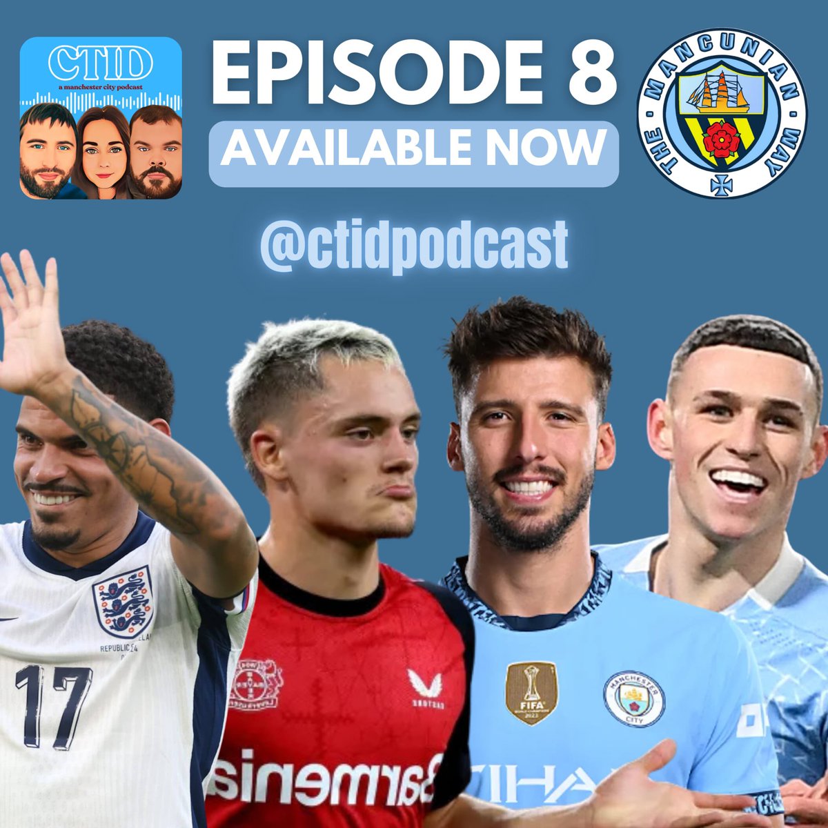 ‼️ Episode 8 available NOW 🎙️ 

How close are MGW &amp; Wirtz deals 👀.. &amp; NEW target mentioned…

Foden &amp; Dias new deal 📝 talks… 

City eyeing 2nd 📈 

AMAZON 🎶 
music.amazon.co.uk/podcasts/65bab…

<a href="/horseycity/">Simon City</a> <a href="/gilmurtees/">Gilmur Tees</a>