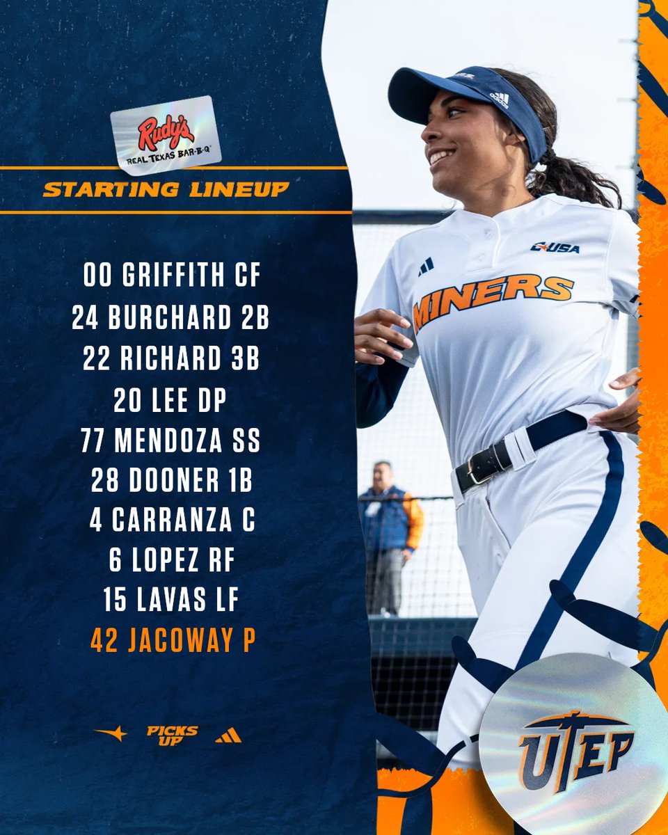 UTEP Softball (@utepsoftball) on Twitter photo ๐ <a href="/rudysbbq/">Rudy's Bar-B-Q</a> ๐๐๐๐๐๐๐๐ ๐๐๐๐๐๐ ๐
๐ MTSU
#PicksUp | linktr.ee/utepsoftball ๐ <a href="/rudysbbq/">Rudy's Bar-B-Q</a> ๐๐๐๐๐๐๐๐ ๐๐๐๐๐๐ ๐
๐ MTSU
#PicksUp | linktr.ee/utepsoftball