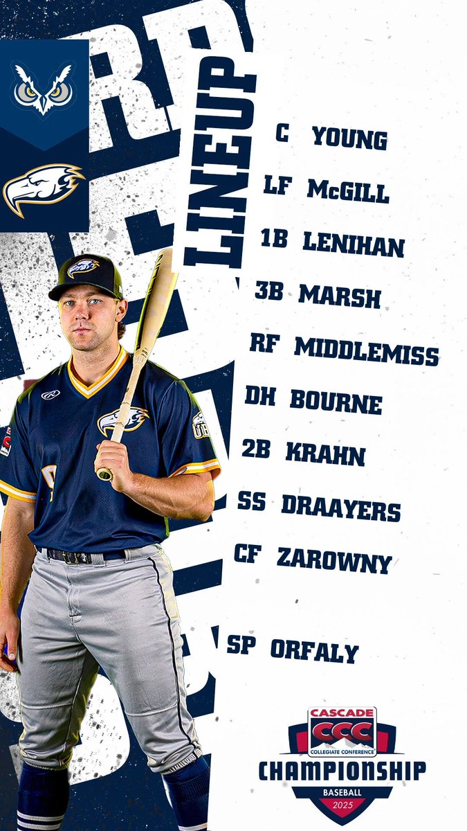ubc_baseball's tweet image. Lineup for this morning’s contest.