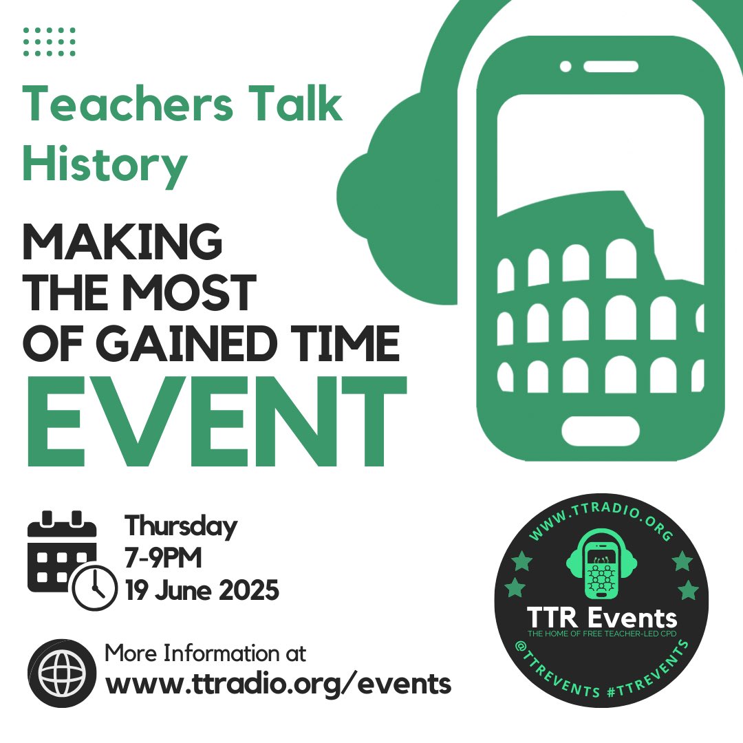 Teachers Talk History (@ttrhistory) on Twitter photo And if you want to attend our free gained time event, then sign up on the link below.
Speaker announcements coming soon!
streamyard.com/watch/ZC4SsAWWā¦
<a href="/TTRadioOfficial/">Teachers Talk Radio</a> And if you want to attend our free gained time event, then sign up on the link below.
Speaker announcements coming soon!
streamyard.com/watch/ZC4SsAWWā¦
<a href="/TTRadioOfficial/">Teachers Talk Radio</a>